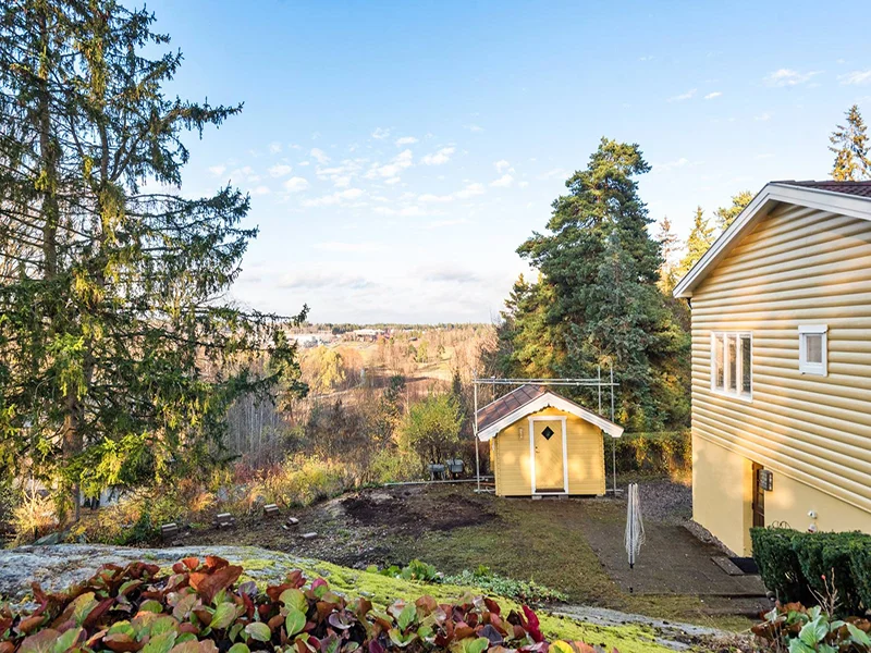 Malning av fasad bursprak Landskrona Svaneholm